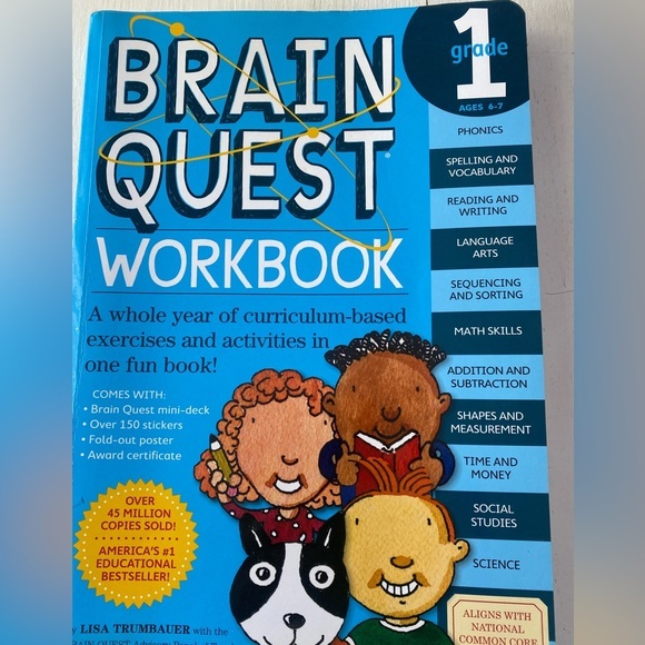 Brain quest workbook grade 1 homeschool - Picture 1 of 10